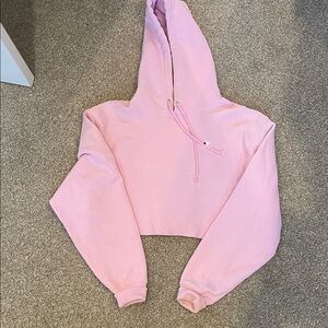 Champion Light Pink Women's Cropped Hoodie